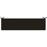  Jastučić za klupu SOEST 100% poliester Crna 140 x 40 x 8 cm Slike