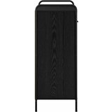  Ormar za cipele 76 x 36 5 x 93 cm Konstruirano drvo Crni hrast - Crni hrast 76 x 36 5 x 93 cm 1 ladica i 3 police | shoptok.hr
