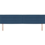 LED nočna omarica z linijami modra 100 cm tkanina, (22083479) | Shoptok.si