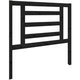  Uzglavlje za krevet crno 96 x 4 x 100 cm od masivne borovine | shoptok.hr
