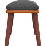  Tabure tamnosivi 45x29,5x35 cm od tkanine i umjetne kože | shoptok.hr
