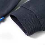  Dječja majica s kapuljačom i pola zatvarača antracit i boja konjaka 92 | shoptok.hr