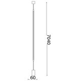 Ideal Lux - LED stojeća lampa FILO LED/14W/230V 2700K CRI 90 mesing | Eponuda.com