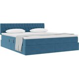 Krevet s od storage s madracem Tamno plava 160 x 200 cm Baršun | Eponuda.com