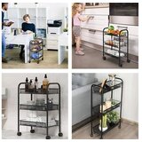 Modern Home Mobilna polica za kupatilo sa 3 nivoa i točkićima PJJKT0103-03 | ePonuda.com