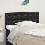  Uzglavlje crno 80 x 5 x 78/88 cm od umejtne kože | shoptok.hr
