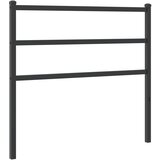 Maison Chic kovinsko posteljno vzglavje - vzglavna omarica - nočna omarica črno 107 cm, (21705172) | Shoptok.si