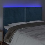  Uzglavlje tamnoplavo 200x5x118/128 cm od tkanine | shoptok.hr