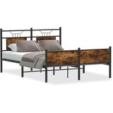  Okvir kreveta bez madraca boja hrasta 140 x 190 cm drveni | shoptok.hr