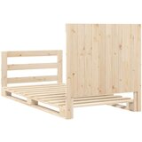 vidaXL Okvir kreveta s uzglavljem 100 x 200 cm od masivne borovine | shoptok.hr
