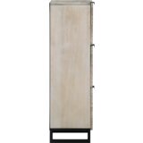 vidaXL Omare in policami za shranjevanje medijev Bela in črna | Shoptok.si