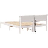  Krevetna konstrukcija Bijelo 140 x 190 cm Masivna borovina | shoptok.hr