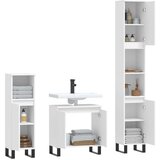 vidaXL 3-dijelni set kupaonskih ormarića bijeli od konstruiranog drva | shoptok.hr