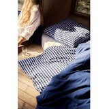 JUNA Temno modra enojna podaljšana posteljnina iz krepa 150x210 cm Bæk&Bølge – | Shoptok.si