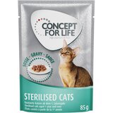 Concept for Life Sterilised Cats losos - Kao dodatak: 12 x 85 g Sterilised Cats u umaku Cijene