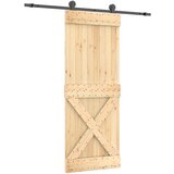 vidaXL Klizna vrata s priborom za montažu 80 x 210 cm masivna borovina | shoptok.hr