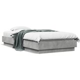 Furnova Posteljni okvir betonsko siv 75x190 cm inženirski les, (21940450) | Shoptok.si