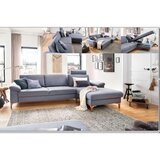 Pure Home Lifestyle sedežna garnitura, gladka tkanina siva Cene