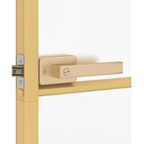 Sobna vrata tanka zlatna 76x201,5 cm kaljeno staklo i aluminij | shoptok.hr
