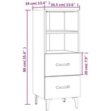  Komoda boja hrasta sonome 34,5x34x90 cm od konstruiranog drva | shoptok.hr