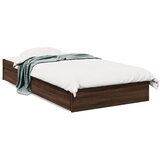 Furnova Posteljni okvir s predali rjavi hrast 75x190 cm inž. les, (21933744) | Shoptok.si