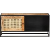 In TV ormarić 90x30x40 cm od grubog drva manga i prirodne trske | shoptok.hr