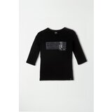 Legendww ženska crna majica sa printom 7543-9156-06 cene