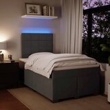  box spring s madracem tamnosivi 120 x 190 cm baršun | shoptok.hr