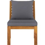  Modularna srednja sofa s tamnosivim jastucima bagremovo drvo | shoptok.hr
