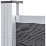 vidaXL Vrtna ograja WPC 1737x186 cm siva | Shoptok.si