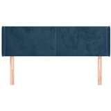  Uzglavlje s ušima tamnoplavo 147x16x78/88 cm baršunasto | shoptok.hr