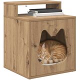 vidaXL Mačja Kuća Umjetnička hrastovina 42.5 x 40 x 52.5 cm | shoptok.hr