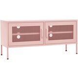 TV omarica roza 105x35x50 cm jeklo, (20620336) | Shoptok.si