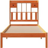  Krevet s regalom za knjige bez madraca 100 x 200 cm od borovine | shoptok.hr