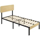 Nesta Posteljni okvir 90&amp;times;200 cm z vzglavjem, enojna platformna postelja s shrambo pod posteljo, (5000493309) Slike