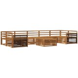 vidaXL Zunanja garnitura za sedenje 8 pcs Naravna Masiven les akacije, (5000270829) | Shoptok.si