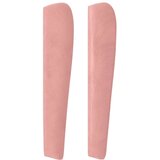  Vzglavje z ušesi roza 183x23x118/128 cm žamet, (20932519) | Shoptok.si