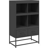 Furnova Visoka omara črna 68x39x111,5 cm jeklo, (21955071) | Shoptok.si