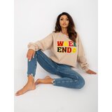 My Red Lips Sweatshirt-EM-BL-617-6.30X-beige Cene