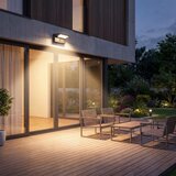  LED spoljno zidno svetlo sa senzorom LED/25W/230V IP54 crna | Eponuda.com