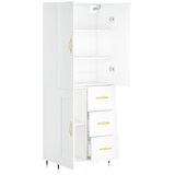  Visoka komoda bijela 69,5x34x180 cm konstruirano drvo | shoptok.hr