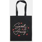 Sinsay Pamučna shopper torba s natpisom | shoptok.hr