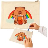  Capybara kozmetička torba s patentnim zatvaračem, praktična za pernicu za dodatke Cijene