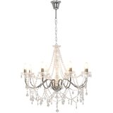  Luster s perlama srebrni 8 žarulja E14 | shoptok.hr