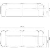 Micadoni Tamno plava sofa 240 cm Martina – Home | shoptok.hr