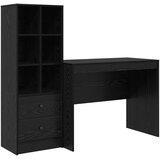  Stol s ladicama 2 pcs Crni hrast | Eponuda.ba