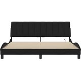 vidaXL Posteljni okvir brez vzmetnice črn 180x200 cm blago | Shoptok.si