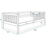  dječji krevet Smart s kliznom ladicom - 160*80 cm - grafit | shoptok.hr