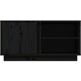 TV ormarić Crna 80 x 35 x 40 5 cm od masivne borovine | shoptok.hr