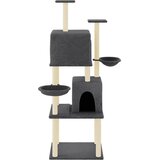  Penjalica za mačke sa stupovima za grebanje tamnosiva 180 cm | shoptok.hr